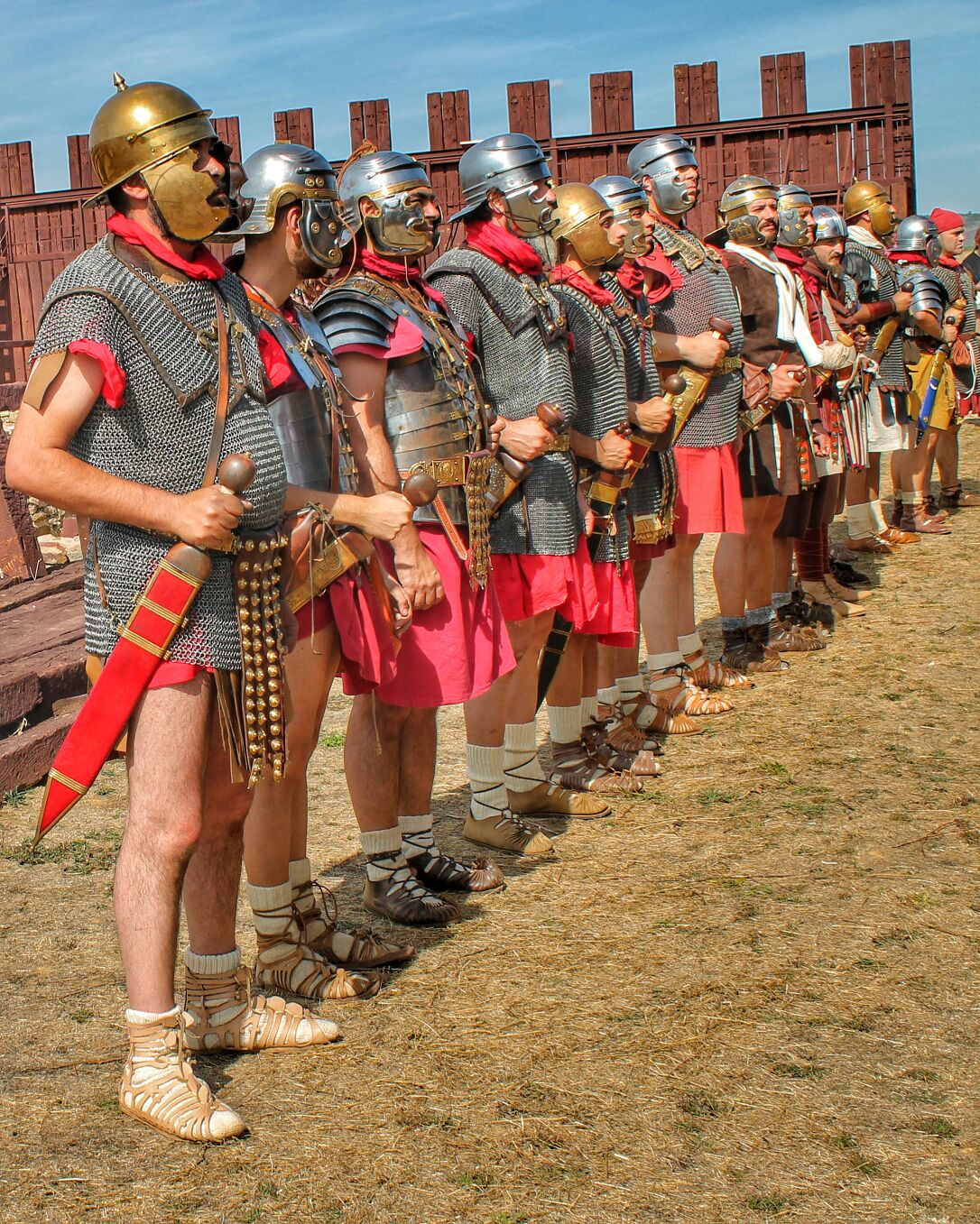Ceremonia militar en Petavonium 