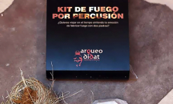 Pedernal antiguo. Kit de encendido de fuego por percusión