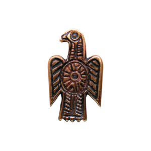 Fíbula visigoda aquiliforme en bronce