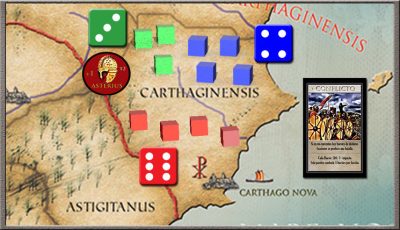 La caída de Hispania, ejemplo de combate