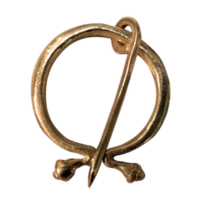 Fíbula Omega romana de Complutum en bronce