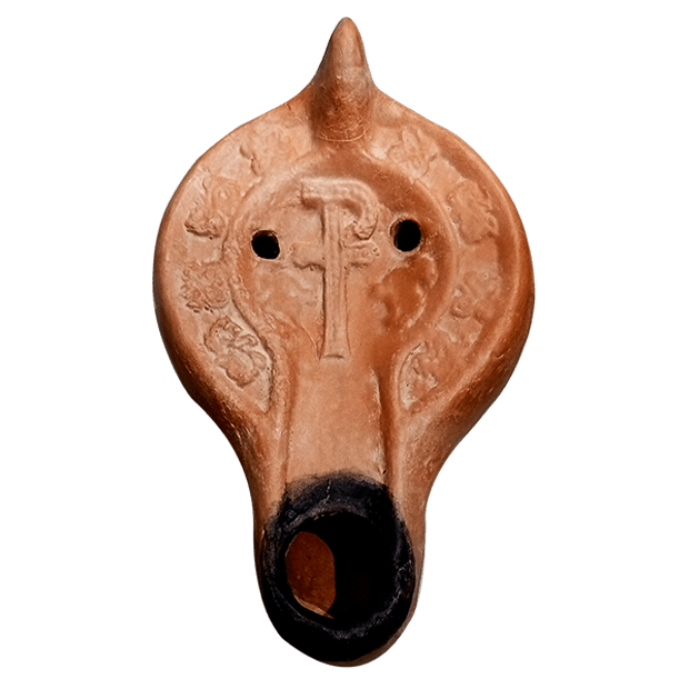 Lucerna paleocristiana de época romana modelo II