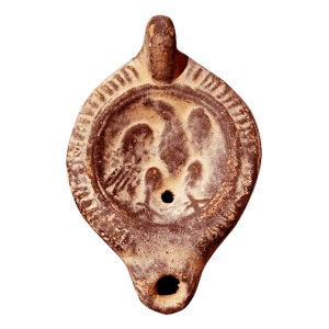 LUCERNA ROMANA CON IMAGEN AQUILIFORME